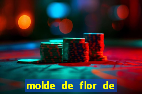 molde de flor de eva grande para imprimir